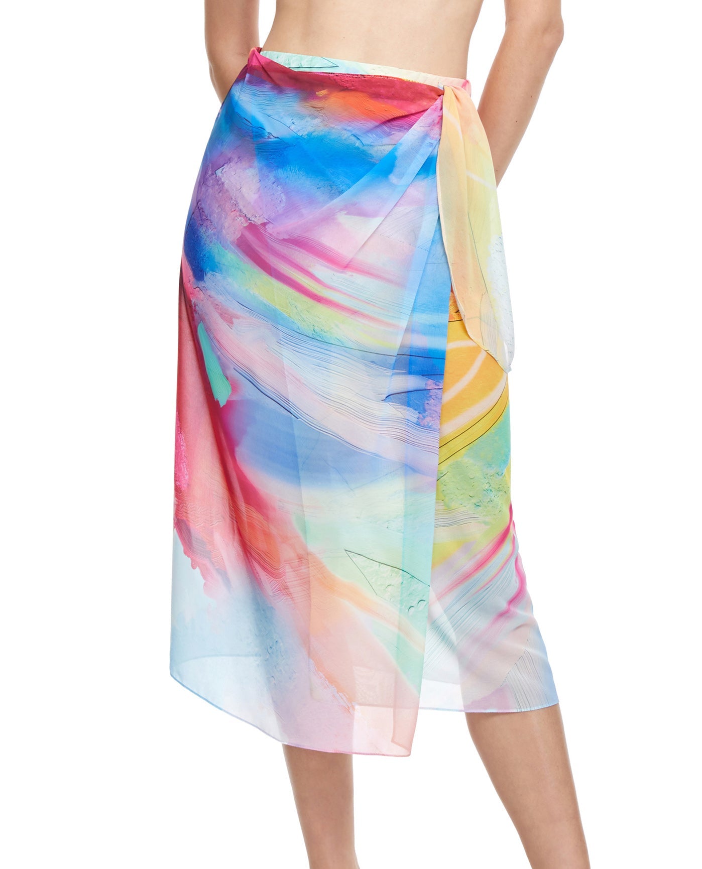 Front View Of Gottex Classic Summer In Capri Side Tie Sarong Skirt | GOTTEX SUMMER IN CAPRI 