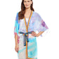 Alternate Front View Of Gottex Essentials La Vie Est Belle Belted Kimono Cover Up Dress | Gottex La Vie Est Belle