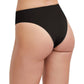 Back View Of Au Naturel Tyra High Leg High Waist Bikini Bottom | AU NATUREL BLACK