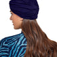 Back View Of Gottex Modest Knotted Hair Covering | GOTTEX MODEST ADMIRAL BLUE