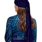 Back View Of Gottex Modest Hair Covering With Tie | GOTTEX MODEST ADMIRAL BLUE