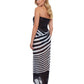 Back View Of Gottex Essentials Mirage Full Length Pareo | Gottex Mirage Black And White