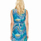 Back View Of Gottex Tourmaline Silk Cover Up Dress | Gottex Tourmaline