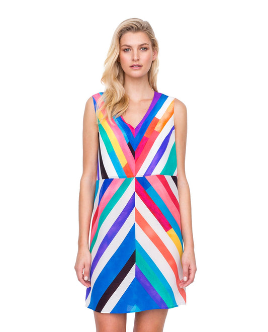 Front View Of Gottex Carnival Beach Cover Up Dress | Gottex Carnival