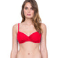 Front View Of Gottex Vista Surplice Underwire D-Cup Bikini Top | Gottex Vista Red
