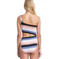 Back View Of Gottex Collection Alba One Shoulder Cut Out Monokini One Piece Swimsuit | Gottex Alba