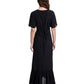 Back View Of Gottex Couture Andromeda Long Ruffle Surplice Cover Up Dress | Gottex Andromeda