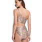Back View Of Gottex Couture Antaresone Shoulder Cut Out Monokini One Piece Swimsuit | Gottex Antares