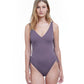 Front View Of Gottex Collection Front Row V-Neck Underwire One Piece Swimsuit | Gottex Front Row Cashmere