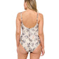 Back View Of Gottex Mantaro Full Coverage Dd-Cup V-Neck One Piece Swimsuit | Gottex Mantaro