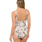 Back View Of Gottex Mantaro Full Coverage Dd-Cup Square Neck One Piece Swimsuit | Gottex Mantaro