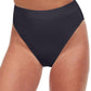 Front View Of Gottex Classics Elle Classic High Rise Bikini Bottom | Gottex Elle Black