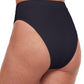 Back View Of Gottex Classics Elle Classic High Rise Bikini Bottom | Gottex Elle Black