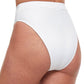 Back View Of Gottex Classics Elle Classic High Rise Bikini Bottom | Gottex Elle White