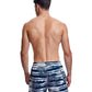 Back View Of Gottex Men 5-Inch Swim Trunks | GOTTEX MEN NAUTICAL NAVY AND WHITE