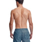 Back View Of Gottex Men 5-Inch Swim Trunks | GOTTEX MEN ABSTRACT LIGHT BLUE