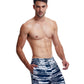 Side View View Of Gottex Men 7-Inch Swim Trunks | GOTTEX MEN NAUTICAL NAVY AND WHITE