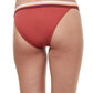 Back View Of Luma Stripes Of Light High Leg Sexy Bikini Bottom | LUMA STRIPES OF LIGHT PEACH