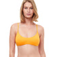 Front View Of Luma Summer Sunrise Bralette Bikini Top | LUMA SUMMER SUNRISE MANGO