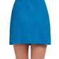 Back View Of Gottex Essentials Day Dream Textured Cover Up Mini Skirt With Slit | Gottex Day Dream Sea Breeze