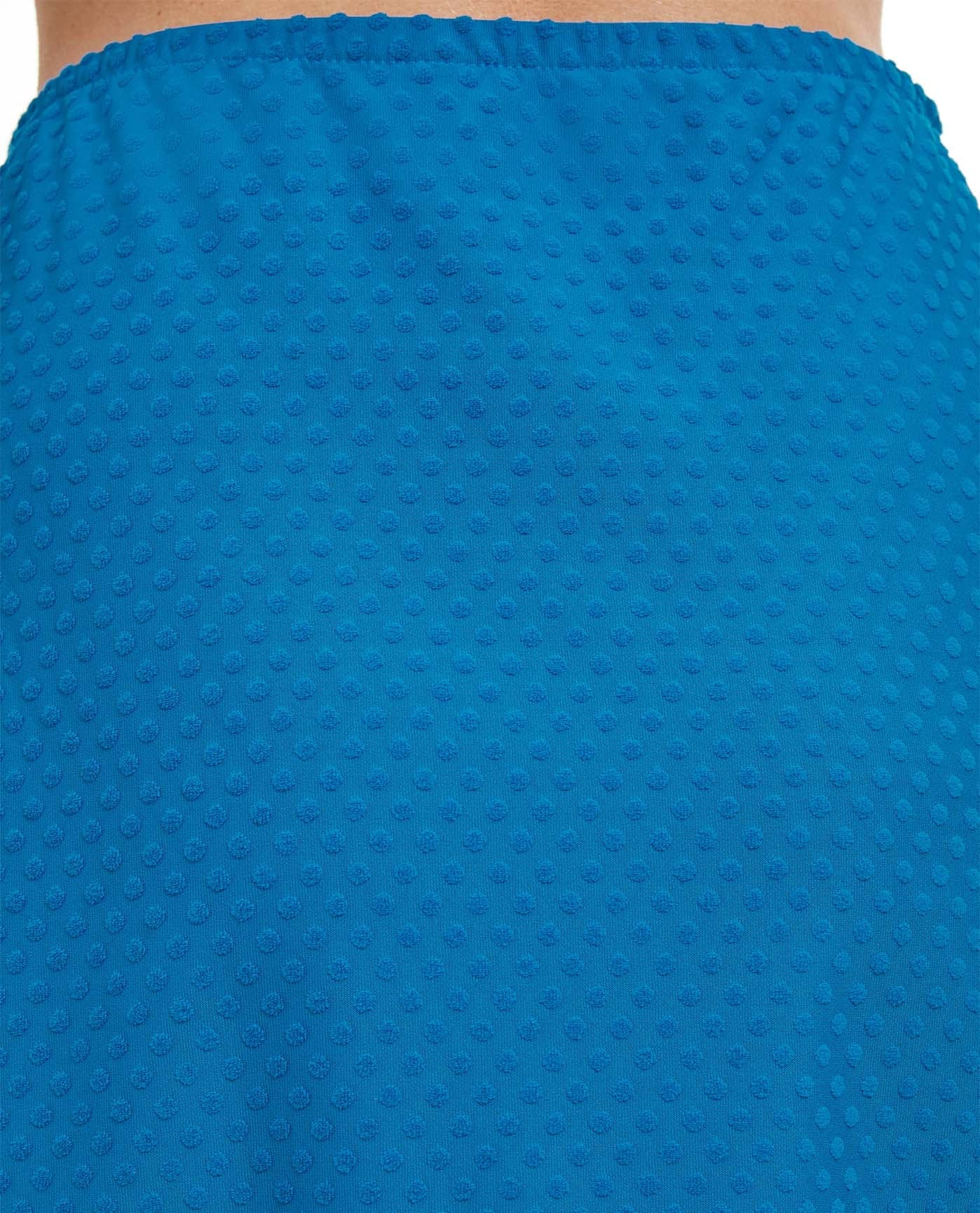 Front Detail View Of Gottex Essentials Day Dream Textured Cover Up Mini Skirt With Slit | Gottex Day Dream Sea Breeze