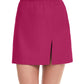 Front View Of Gottex Essentials Day Dream Textured Cover Up Mini Skirt With Slit | Gottex Day Dream Merlot