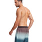 Back View Of Gottex Men 7-Inch Swim Trunks | GOTTEX MEN BLUE OMBRE
