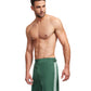 Side View View Of Gottex Men 7-Inch Swim Trunks | GOTTEX MEN GREEN AND LIGHT GREEN ACCENT