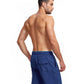 Back View Of Gottex Men 9-Inch Swim Trunks | GOTTEX MEN NAVY AND PETROL ACCENT