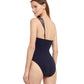 Back View Of Gottex Classic Mootini One Shoulder One Piece Swimsuit | Gottex Mootini