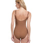 Back View Of Gottex Essentials Ocean Breeze Full Coverage Square Neck One Piece Swimsuit | Gottex Ocean Breeze Brown