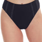 Front View Of Gottex Essentials Splendid Classic High Rise Bikini Bottom | Gottex Splendid Black
