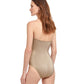 Back View Of Gottex Classic White Sands Corset Underwire One Piece Swimsuit | Gottex White Sands Sand