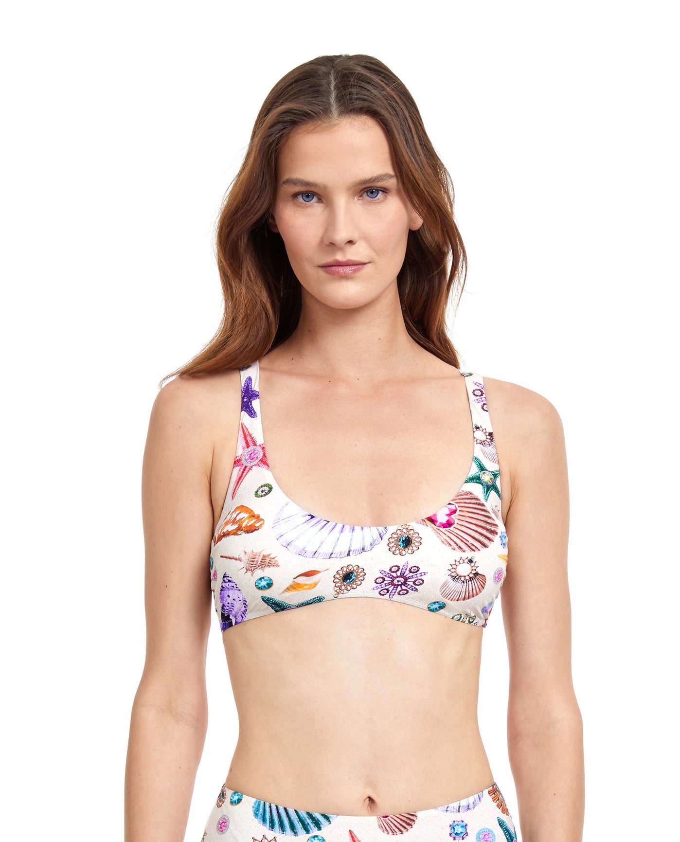 Gottex Classic White Sands Sand Bralette Bikini Top, Bikini Top