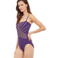 Side View View Of Gottex Essentials Embrace Bandeau Strapless One Piece Swimsuit | Gottex Embrace Ink And Gold