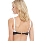 Back View Of Gottex Classic High Class Square Neck Bralette Bikini Top | Gottex High Class Black And White
