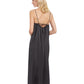 Back View Of Gottex Classic Queen Of Paradise High Neck Long Cover Up Dress | Gottex Queen Of Paradise Black