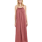 Front View Of Gottex Classic Queen Of Paradise High Neck Long Cover Up Dress | Gottex Queen Of Paradise Rose Taupe