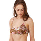 Side View View Of Luma Resort Flower Bralette Bikini Top | LUMA RESORT FLORAS
