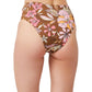 Back View Of Luma Resort Flower High Leg High Waist Bikini Bottom | LUMA RESORT FLORAS