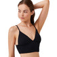 Side View View Of Luma Sensual Simplicity Triangle Bikini Top | LUMA SENSUAL SIMPLICITY BLACK