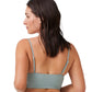 Back View Of Luma Sensual Simplicity Triangle Bikini Top | LUMA SENSUAL SIMPLICITY DUSK GREEN