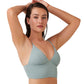 Side View View Of Luma Sensual Simplicity Triangle Bikini Top | LUMA SENSUAL SIMPLICITY DUSK GREEN