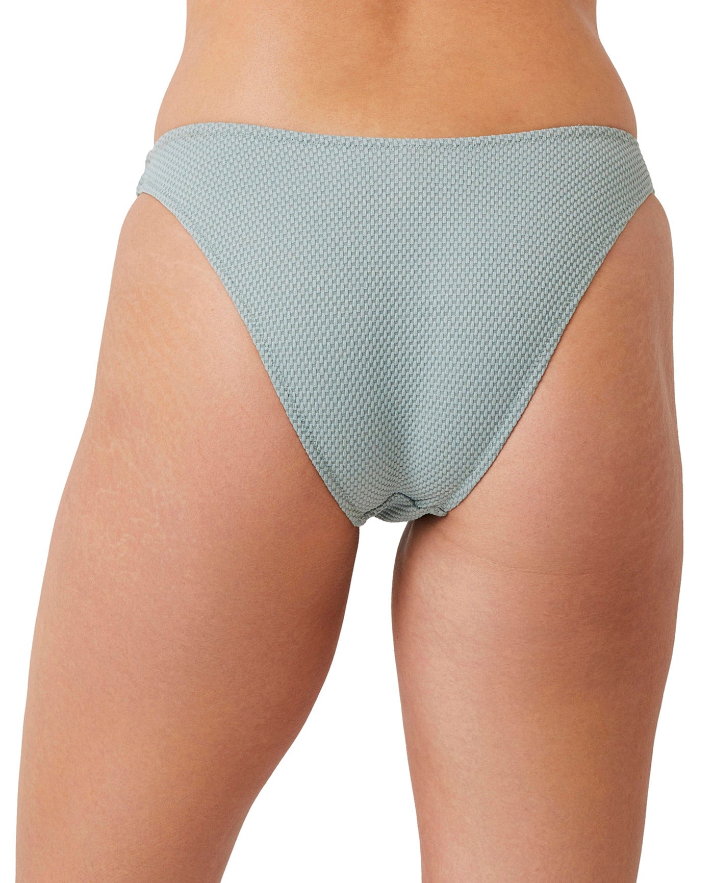 Back View Of Luma Sensual Simplicity High Leg Sexy Bikini Bottom | LUMA SENSUAL SIMPLICITY DUSK GREEN