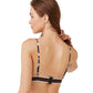 Back View Of Luma Wild Nostalgia Triangle Bikini Top | LUMA WILD NOSTALGIA BLACK AND BROWN
