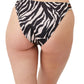 Back View Of Luma Wild Nostalgia High Leg Sexy Bikini Bottom | LUMA WILD NOSTALGIA BLACK AND BROWN