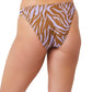 Back View Of Luma Wild Nostalgia High Leg Sexy Bikini Bottom | LUMA WILD NOSTALGIA LILAC AND MUSTARD