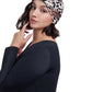 Front View Of Gottex Modest Knotted Hair Covering | GOTTEX MODEST LEOPARD