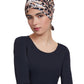Front View Of Gottex Modest Hair Covering With Tie | GOTTEX MODEST LEOPARD