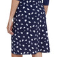 Back View Of Gottex Modest A-Line Surplice Skirt | GOTTEX MODEST NAVY AND WHITE